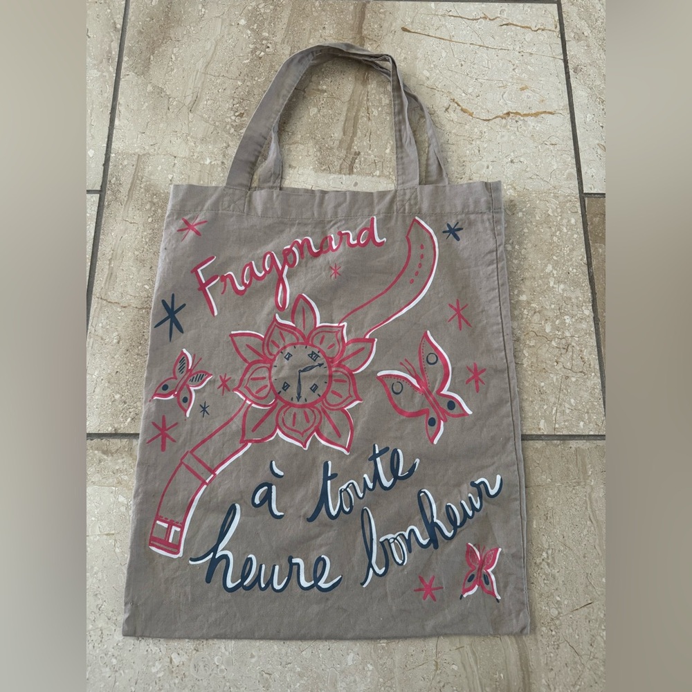 Fragonard French perfume cotton tote bag